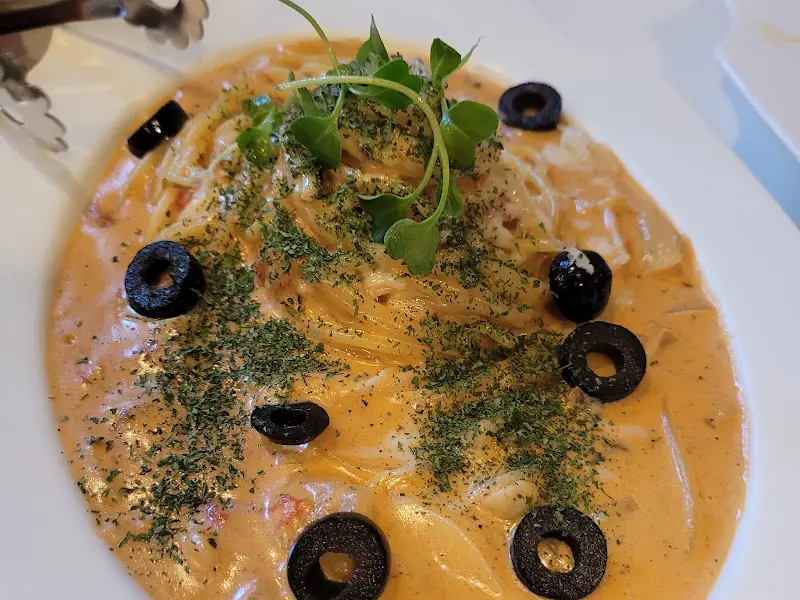 해산물 파스타 클로즈업