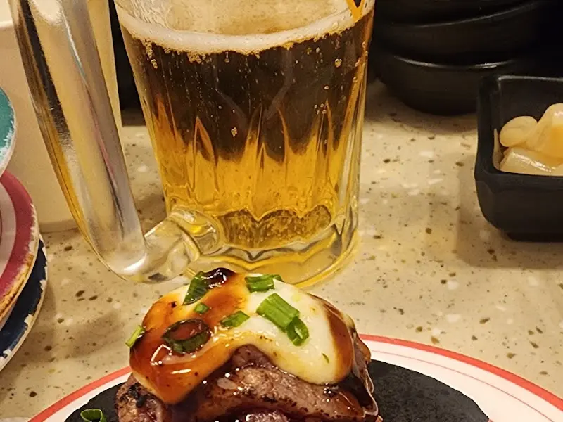 맥주와 초밥