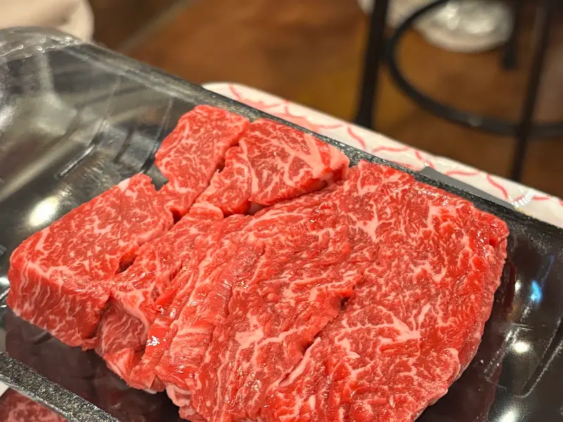 육즙 가득한 한우 단면