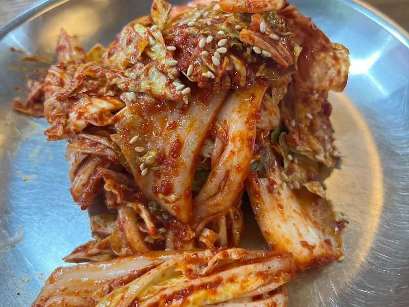 겉절이 김치 클로즈업