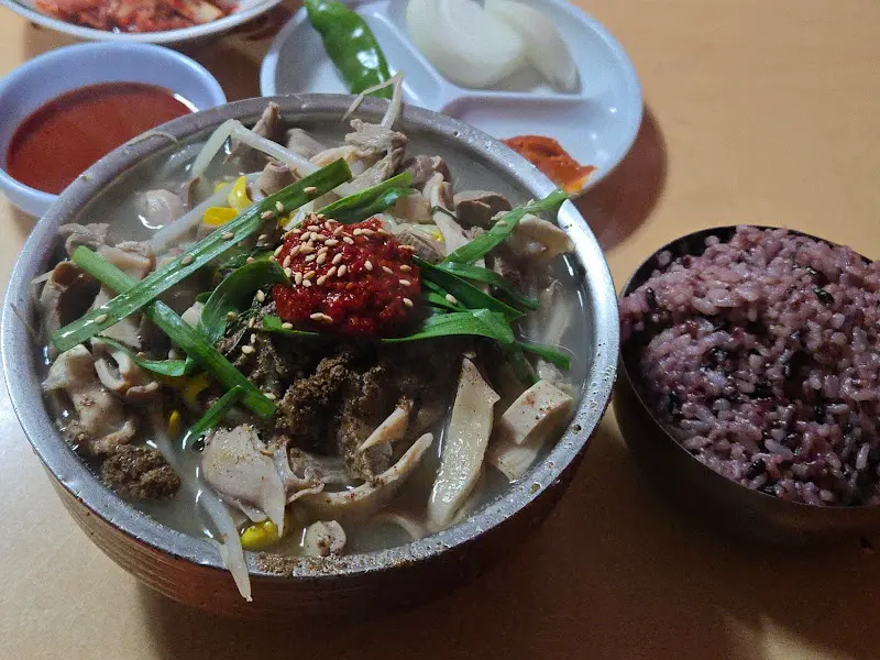 나주식당 순대국밥 한상차림