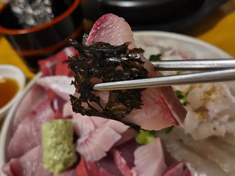 강도다리 회 한 점