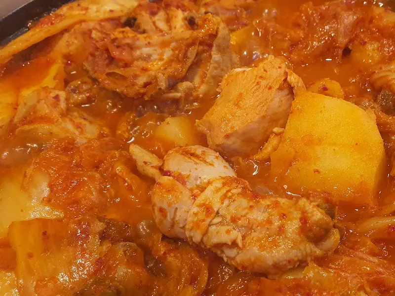 묵은지 닭볶음탕 디테일