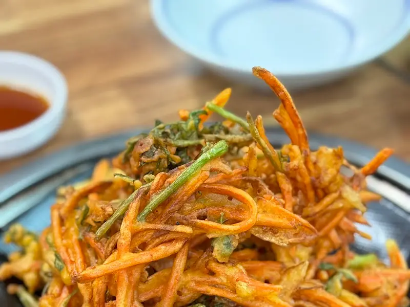 민물새우 야채튀김