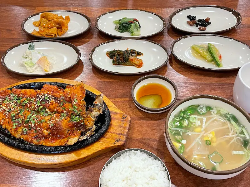 황태구이 정식 한 상 차림