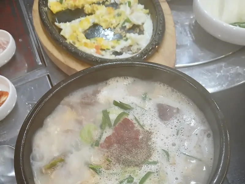 순대국 근접샷