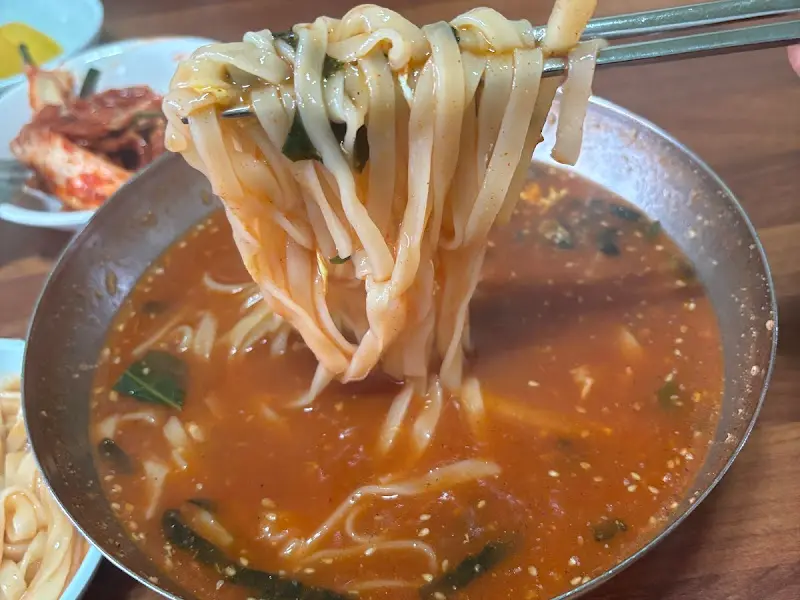 장칼국수 면발