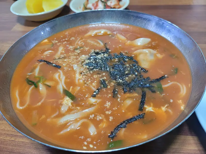 장칼국수 근접샷