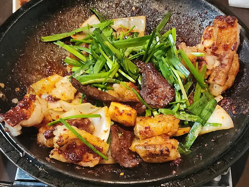 양념 모듬 구이 근접 샷