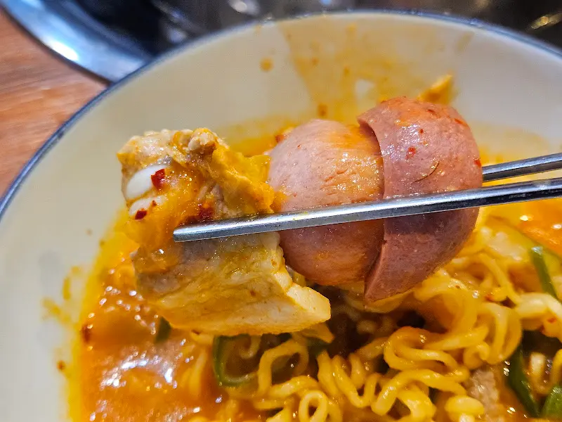 맛있는 햄과 소시지