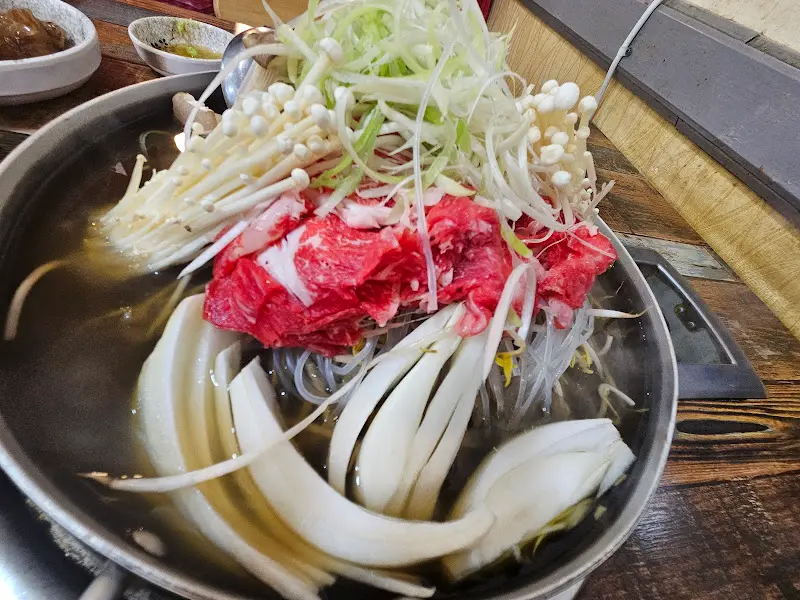 산더미 불고기 전골