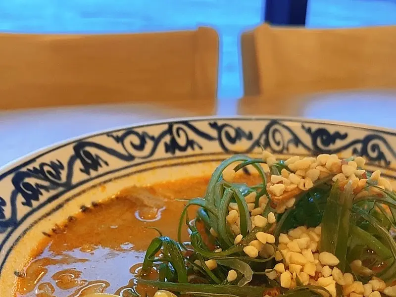 우도땅콩 고기국수의 클로즈업