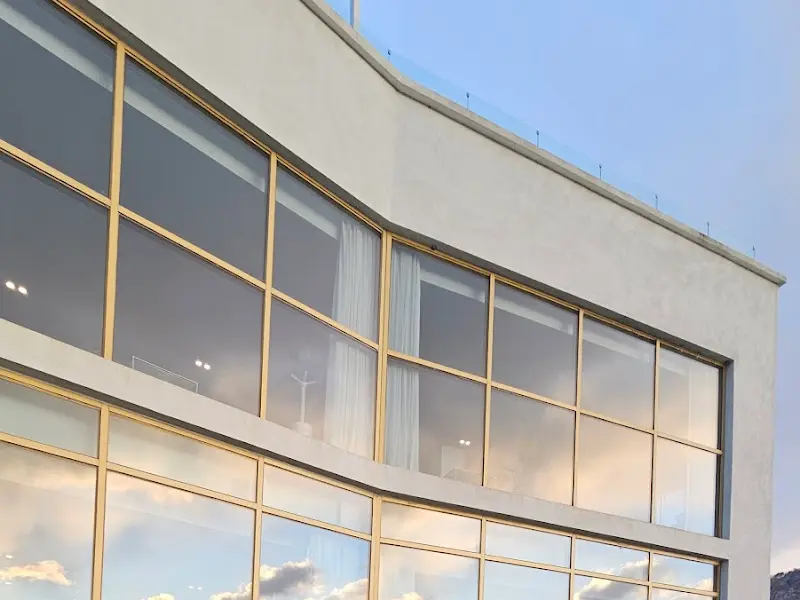 카페 외관 근접