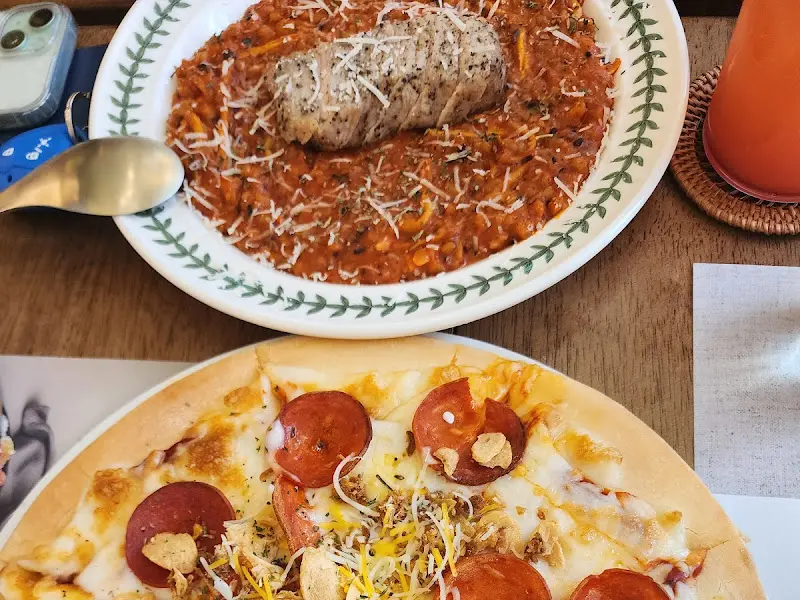 산촌 스테이크 근접 사진