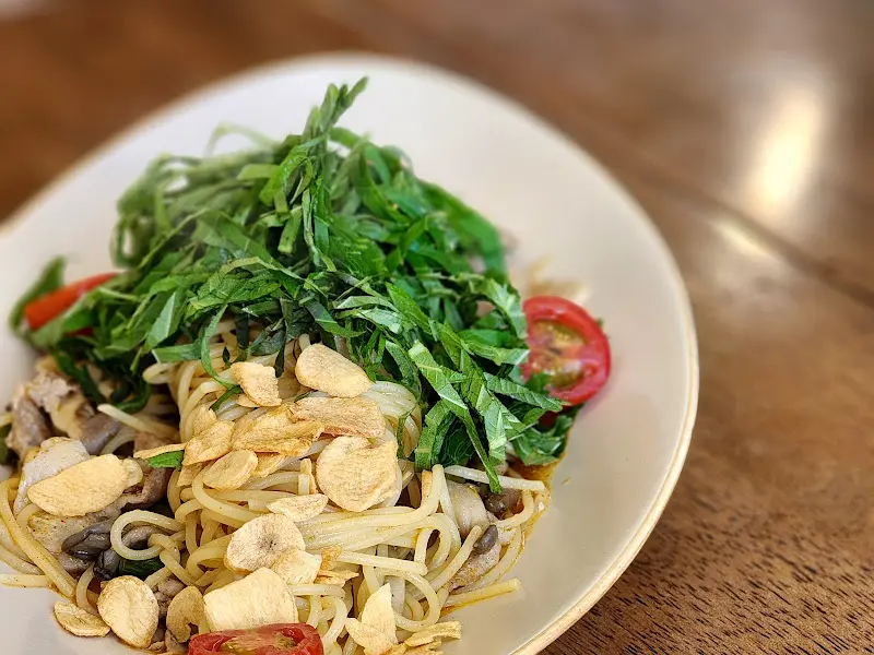 파스타 근접 사진