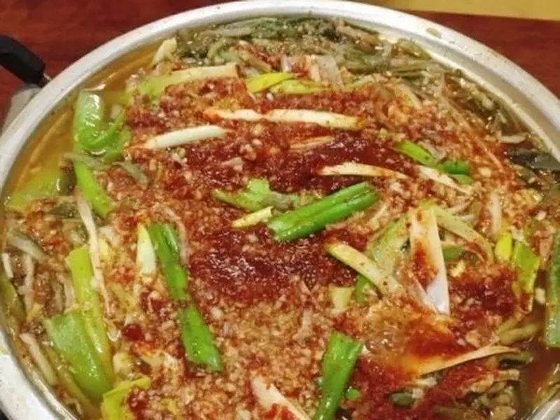 푸짐한 메기와 토란대