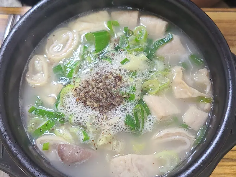 순대국밥 근접샷