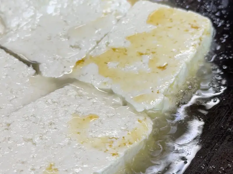 들기름에 굽는 두부