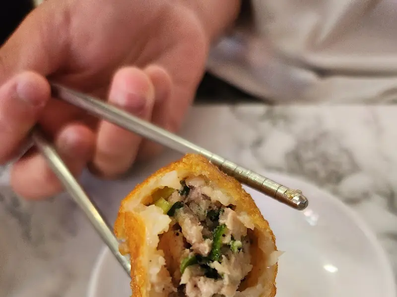 군만두를 클로즈업한 사진