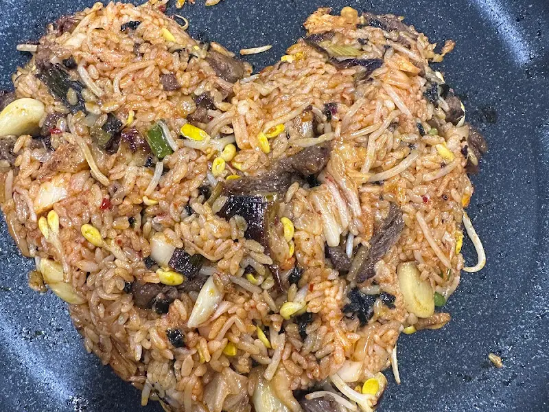 하트모양 볶음밥