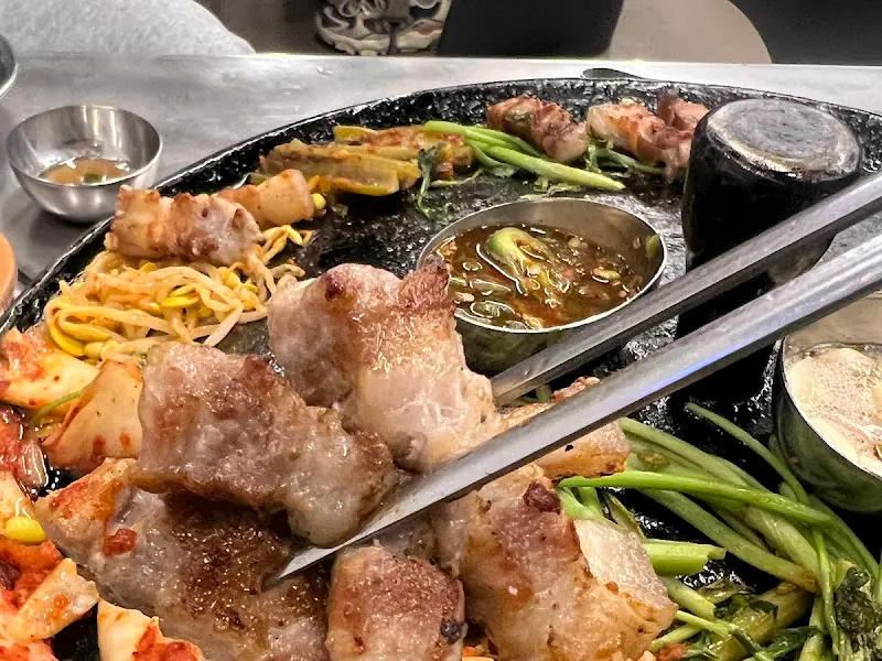 미박삼겹살 구이