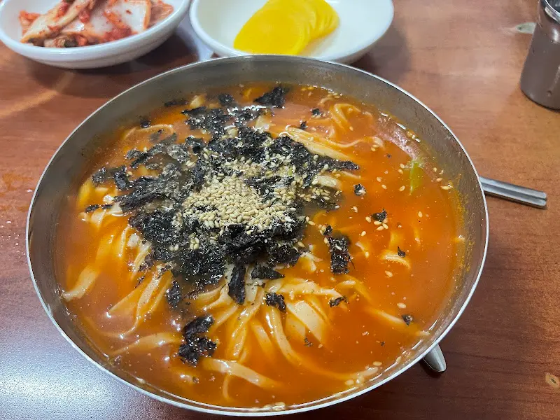 장칼국수 클로즈업