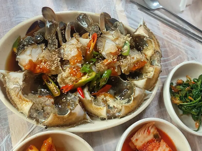 간장게장의 클로즈업