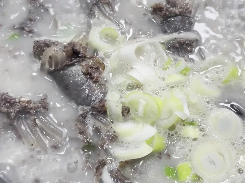 순대국밥 근접샷