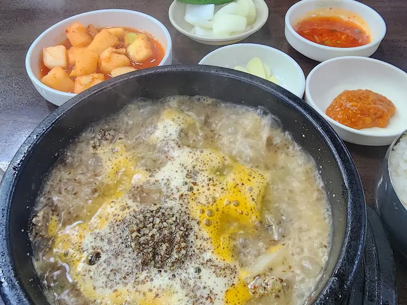 순대국 근접샷