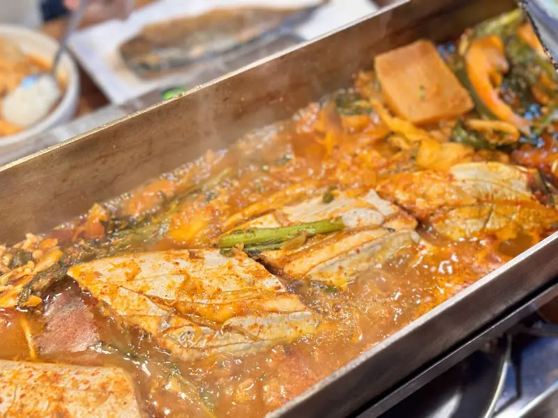 푸짐한 갈치조림의 비주얼