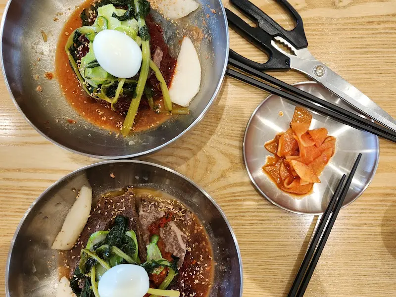 섞이미냉면 항공샷