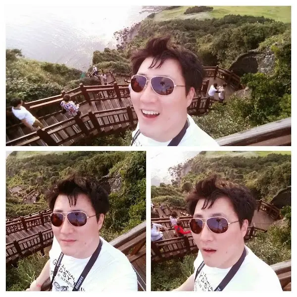 해맑은 미소의 남성