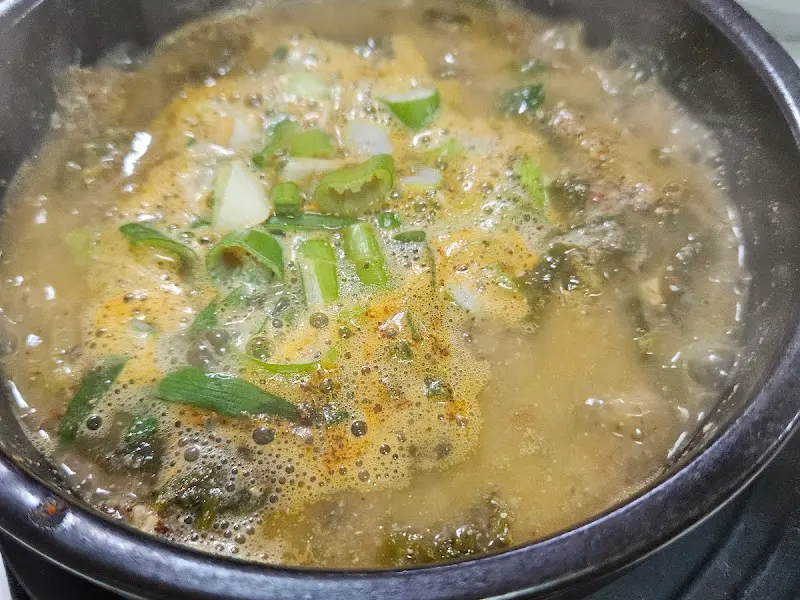장어탕 클로즈업
