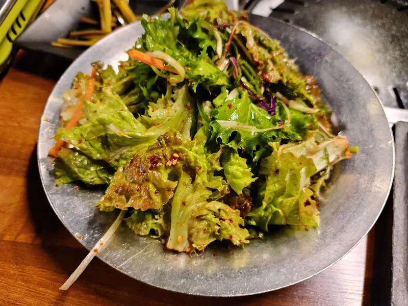 신선한 쌈 채소