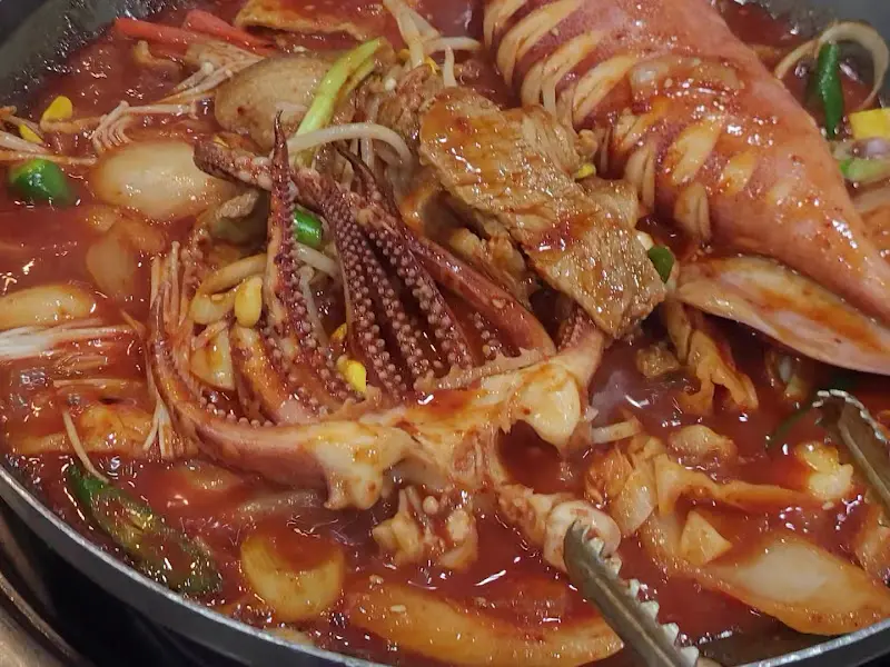 오징어 삼겹살 볶음