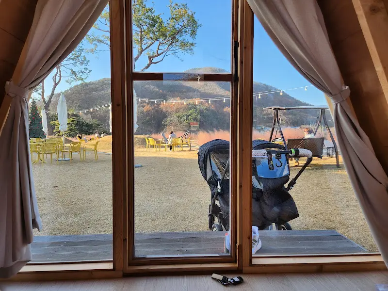 방갈로에서 바라본 풍경