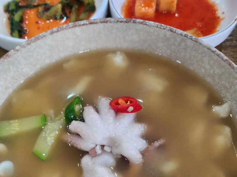 팔미낙지한마리수제비 메인 메뉴