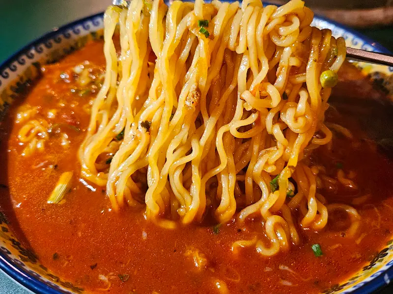 토마토 해장 라면 면발