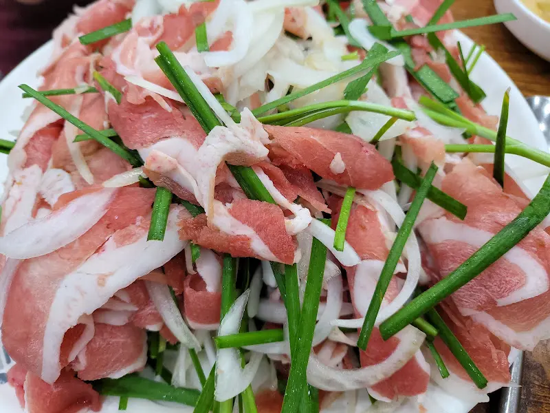 오리불고기 한 상 차림