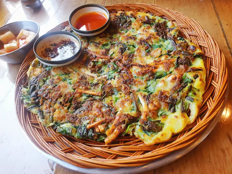 해물파전 근접샷