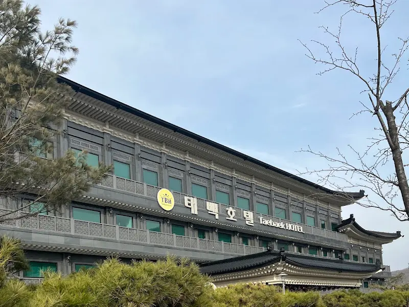 낮에 바라본 태백 호텔의 전경