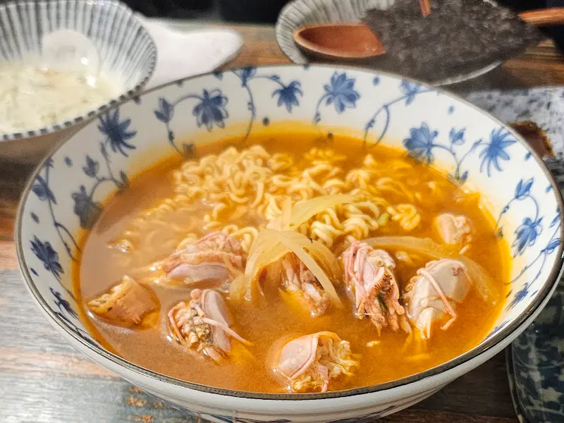 얼큰하고 시원한 딱새우 라면