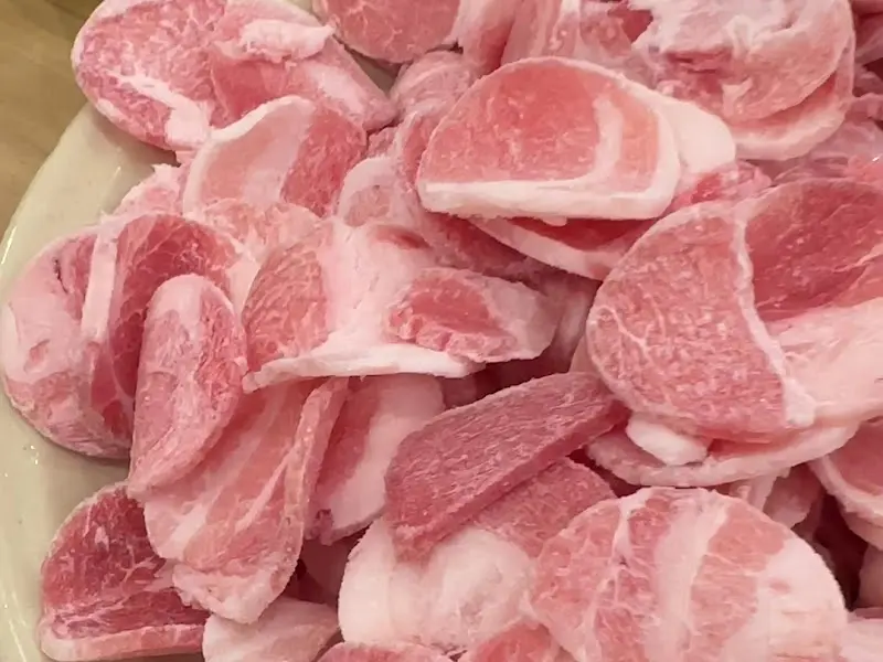 냉동 대패 삼겹살