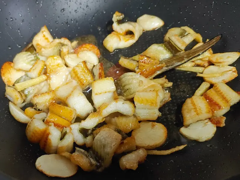 장어볶음 조리 과정 2