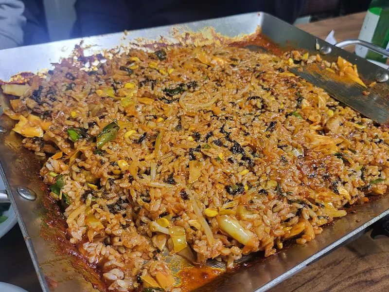 낙지 철판 볶음밥