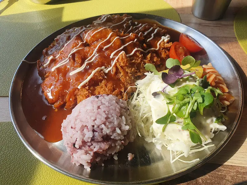 돈까스 정식 항공샷