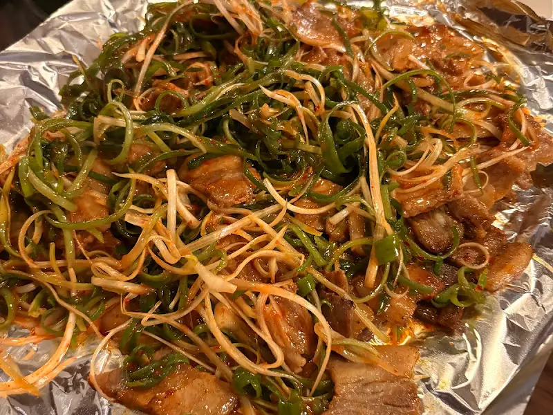 파절이 삼겹살 클로즈업