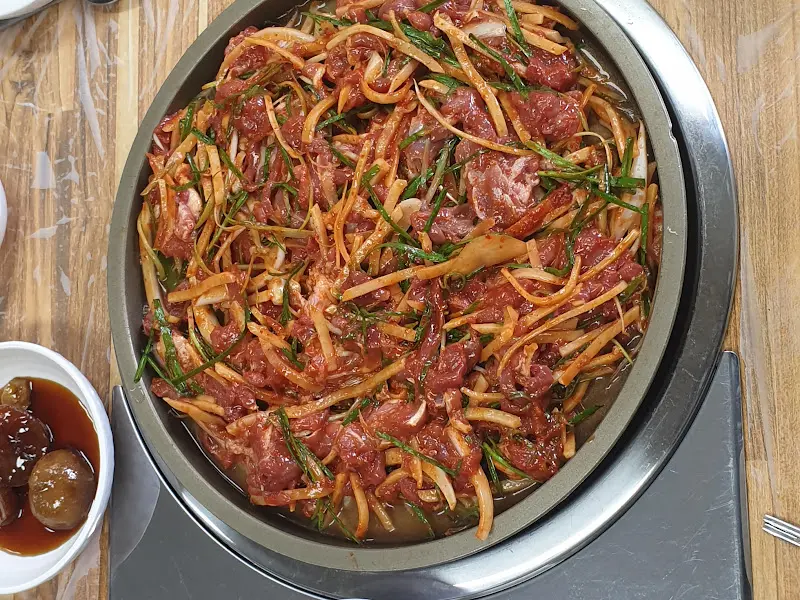 오리불고기 근접 사진