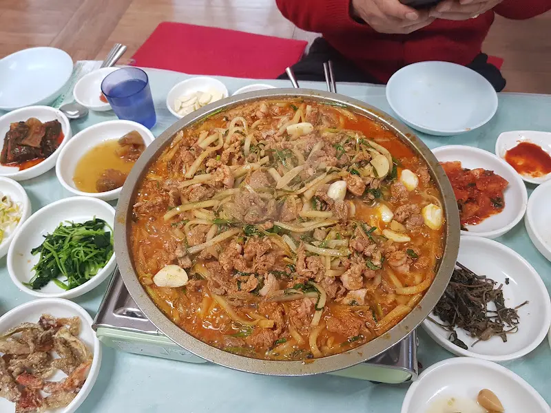 오리불고기 항공샷