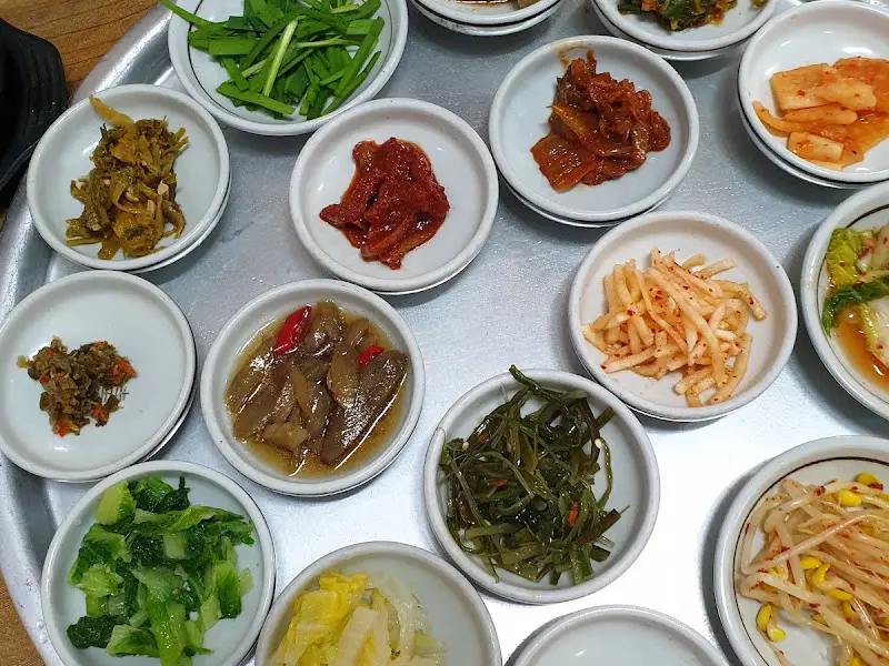 다양한 반찬 클로즈업